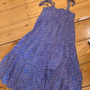 Madewell NWT Tie-Strap Tiered Midi Dress